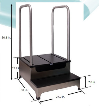 Lateral View 2-Step Platform 750lb Capacity Lateral View 2-Step Platform 750lb Capacity