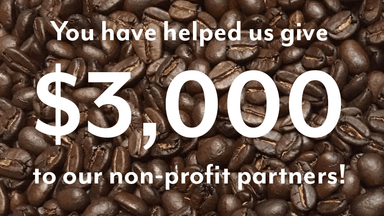 You've Given $3,000 to Our Non-profit Partners!