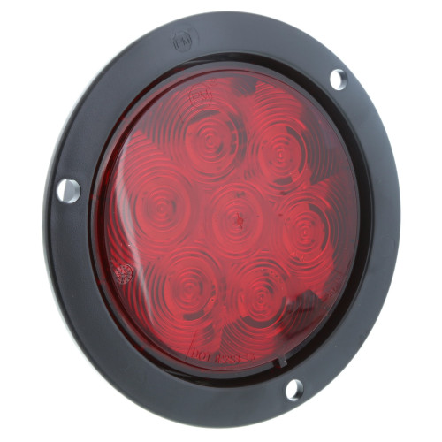 Red 12V Tail Light Flange Mount for Ground Support Equipment