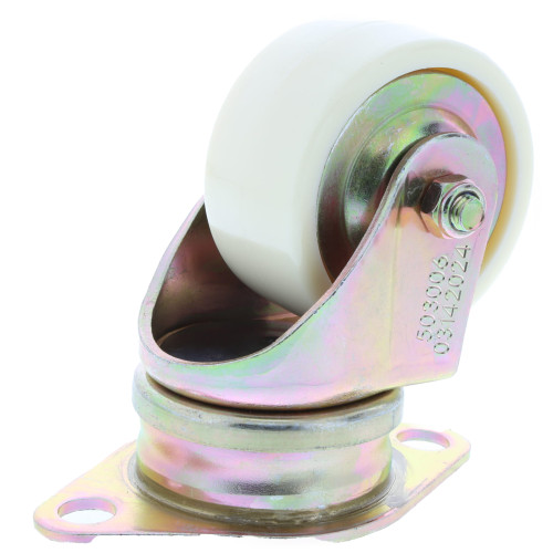 RAMPTECH Nylon 66 Caster Wheel - White for Ground Support Equipment