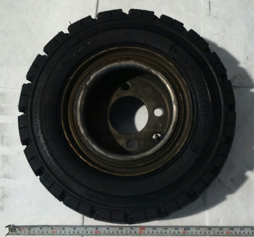 RAMPTECH 18x7x8 Tire with Tube & Flap, Ind Tread, 18PR for Ground Support Equipment