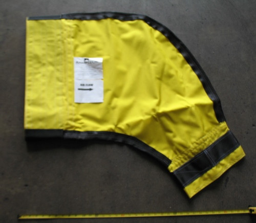 RAMPTECH 14" to 8" 45-Degree Elbow with Velcro Cuff for Ground Support Equipment