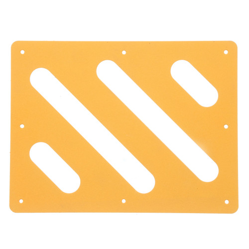 Rear Caution Yellow Decal for Ground Support Equipment Safety Compliance