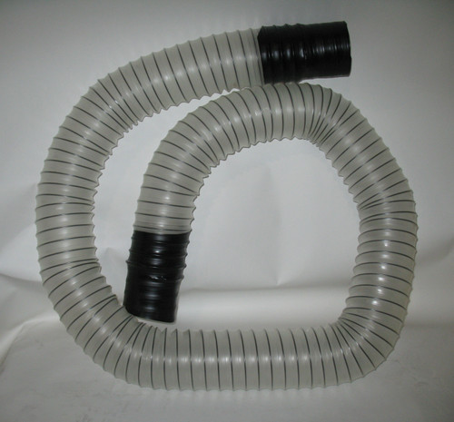 RAMPTECH 4" x 10ft Clear Lav Vacuum Hose with Cuffs for GSE