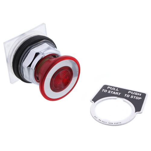 PUSHBUTTON, EMERGENCY-9001KR9RBUTTON