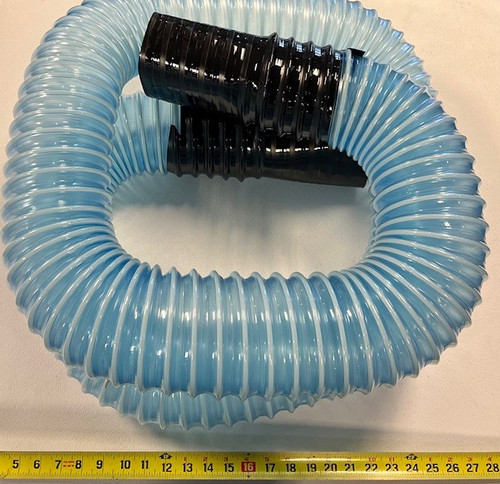 Lavatory Hose, Blue, 10 ft OAL for Aviation Ground Support Equipment