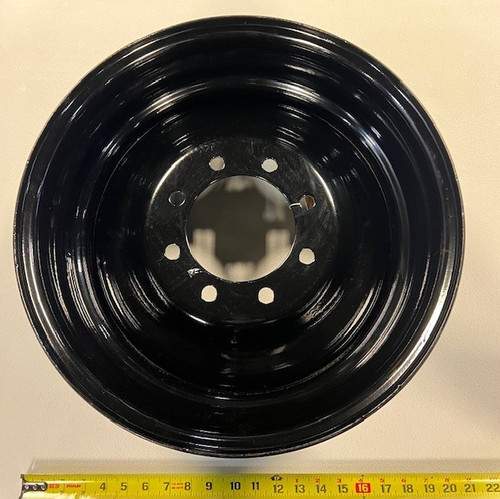 16.5x6.75 Black Rim, 8 on 6.5 Bolt Pattern for Ground Support Equipment