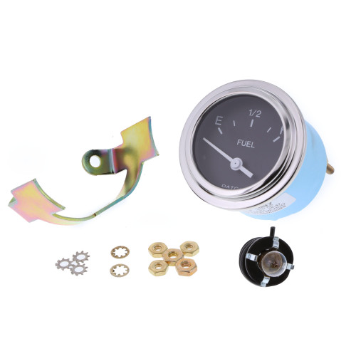 Fuel Level Gauge for Ground Support Equipment (GSE) | E-F Scale | Chrome-Trim Industrial Grade