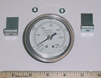 GAUGE, 2.5935 INCH DIA 300 PSI-J6224