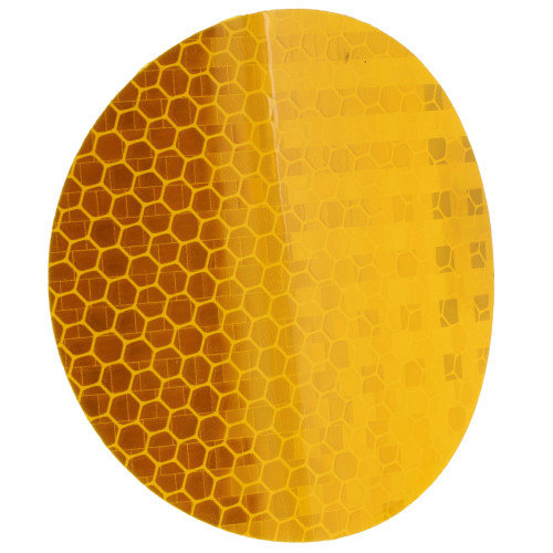 3-Inch Amber Honeycomb Reflector | GSE Safety Marker - Multi-Brand Compatible