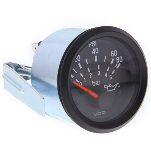 Engine Oil Pressure Gauge 0-80 PSI | Universal GSE Tow Tractor & GPU Compatible | TUG, Stewart & Stevenson, Hobart Ground Support Parts