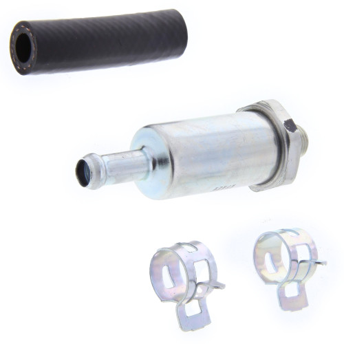 In Line Fuel Filter Assembly - Heavy-Duty Bronze Filter with Clamps | Compatible with TUG 660/661/663 Ground Support Equipment