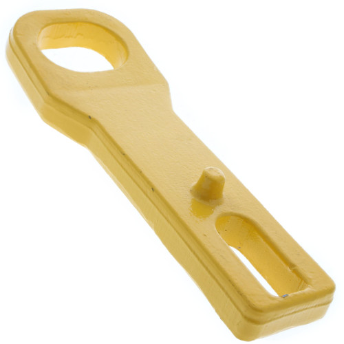 Heavy-Duty Yellow Stop Weldment Plate for Cargo Dolly | Clyde GSE Equipment Part