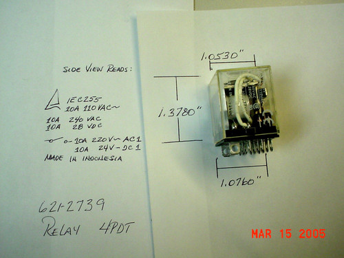 RELAY, 12VDC 4 POLE-6212739