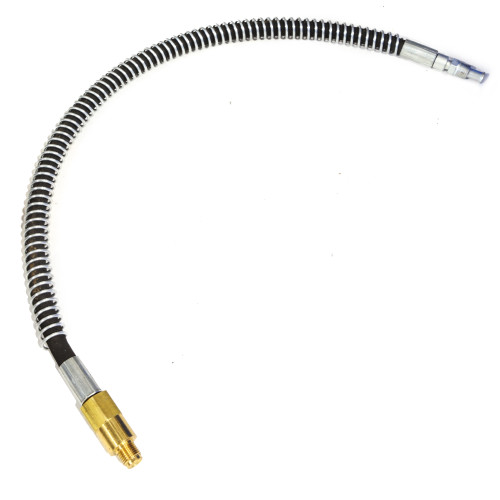 Flexible Hydraulic Brake Line Hose Assembly - Compatible with Hough T300SL T225SL TD225SL TD300SL Tow Tractors - Heavy-Duty Steel Braided Construction with Red End Fittings