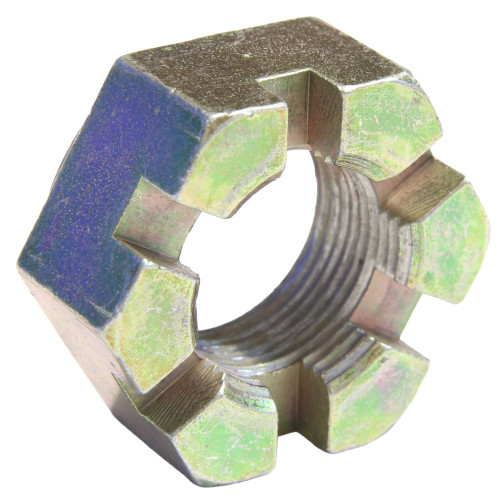 Castellated Crown Hex Nut - 1" Steering Arm Hardware for TUG/JBT Aircraft Tow Tractors | OEM Replacement Part