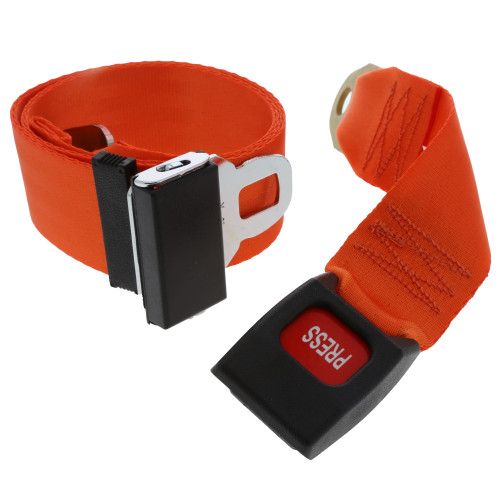 Non-Retractable 60" Orange Seatbelt 