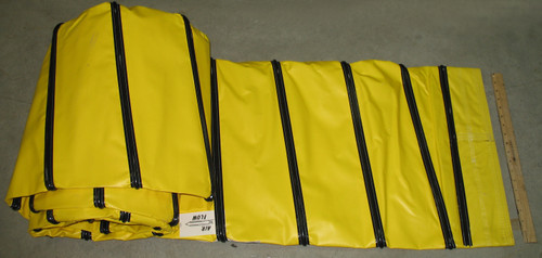 RAMPTECH Uninsulated Duct, 12" x 25ft, Zip/Zip for Ground Support Equipment