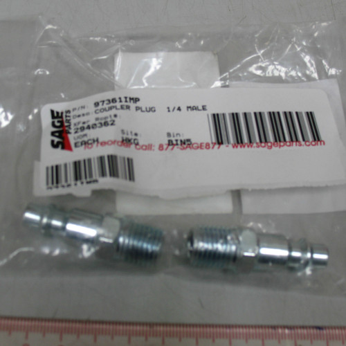 1/4" Male Coupler Plug for Ground Support Equipment