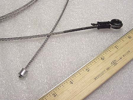 Overhead Door Cable 115in Stainless Steel for Ground Support Equipment