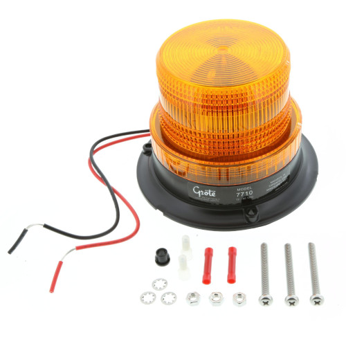 Amber Strobe Light 5" Base 4" Height for NMC-Wollard Model 60 GSE