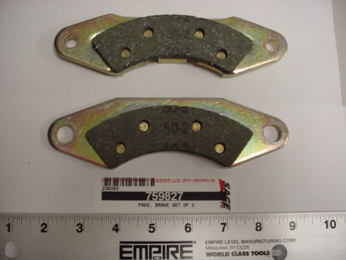 Brake Pad Set for TIGER TIG-40 LPG Ground Support Equipment - Set of 2