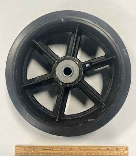 Mold-On Rubber Wheel 12x3in with Spanner for Ground Support Equipment