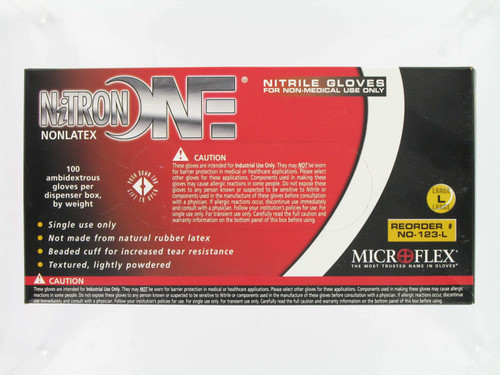 GLOVES, LARGE NITRON-123L