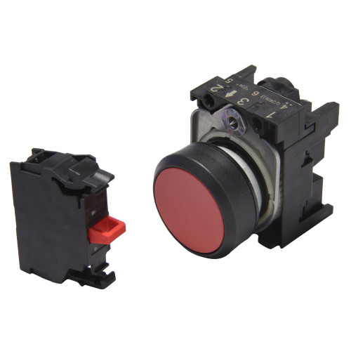 Push Button Momentary Switch N.C. with Red LED for Trilectron 90T400 Models