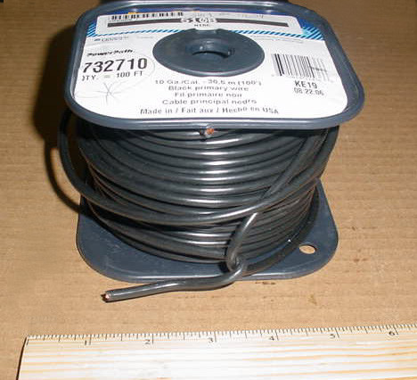 10 GA Black Wire for Ground Support Equipment