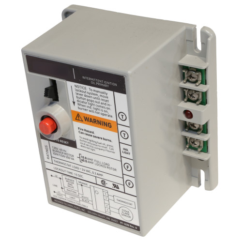 Oil Burner Control Relay 120V - 15 Sec for Ground Support Equipment