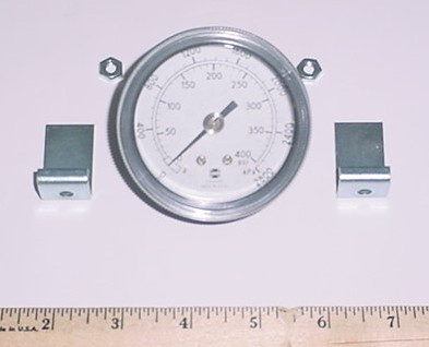2.595" Diameter Pressure Gauge for Aviation Ground Support Equipment, 400 PSI