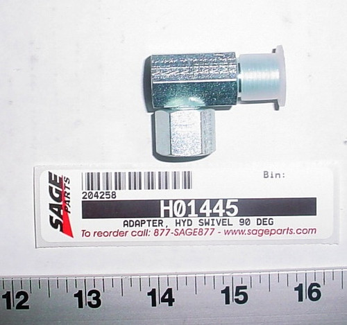Hydraulic Swivel Adapter 90 Degree for WASP GSE Models A003958D to A212635D