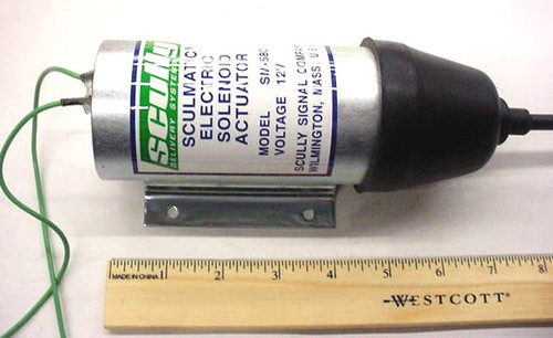 TLD Nordco 3003 12V Electric Solenoid Throttle Control Actuator - Passenger Boarding Stairs Replacement Part