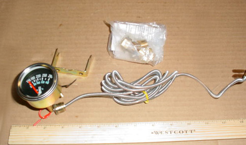 Water Temperature Gauge with 72" Capillary Tube for Ground Support Equipment