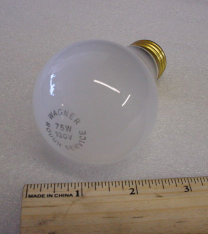 75W 130V Rough Service Drop Light Bulb for GSE