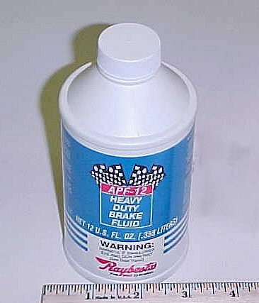 Brake Fluid DOT 3 - 12 oz for Aviation Ground Support Equipment