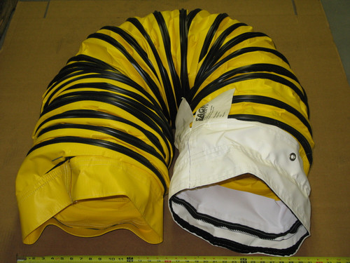 RAMPTECH 14in x 10ft Duct with Zipper Cuff for Ground Support Equipment