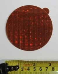 Yellow Round Reflector for Ground Support Equipment