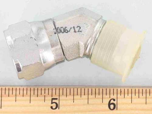 45° Fitting 1/2" Male x 1/2" Female for FMC Commander, JBT Aerotech, Lift-A-Loft GSE