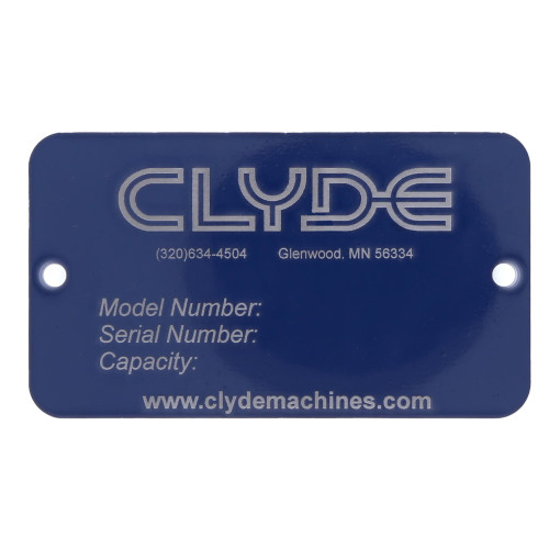 Aero Specialties & Clyde GSE Serial Plate for Multiple Models