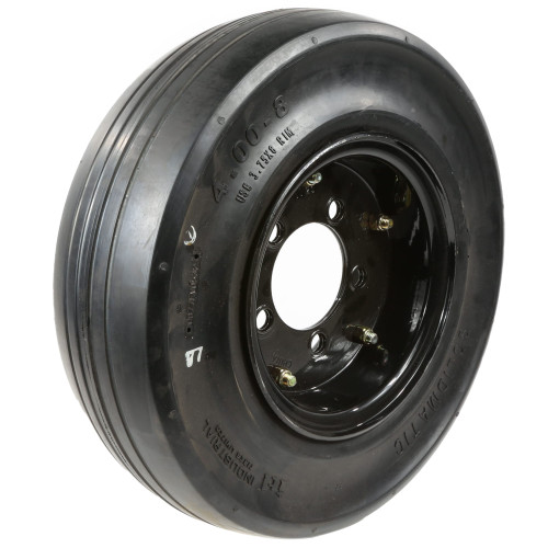 TIRE/WHEEL, 400X8 SOLIDMATIC 3-3/8 BLK-400X8B