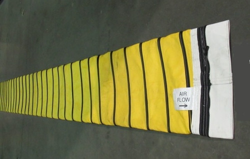 RAMPTECH 12" x 30' Duct with Premium Cuff Zipper for Ground Support Equipment