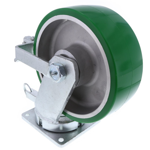 Caster 8x2 Poly Wheel on Aluminum for Aviation Ground Support Equipment