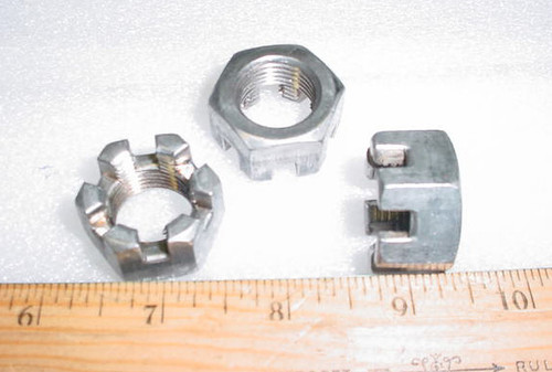 NUT, 3/4 INCH SLOTTED for Aviation Ground Support Equipment