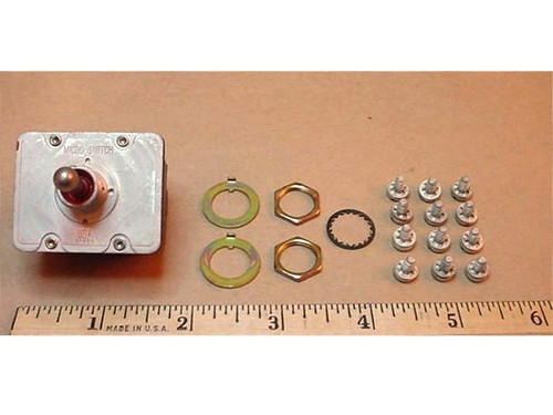 Toggle Switch 3-Position 4PDT On-Off-On for Aviation Ground Support Equipment