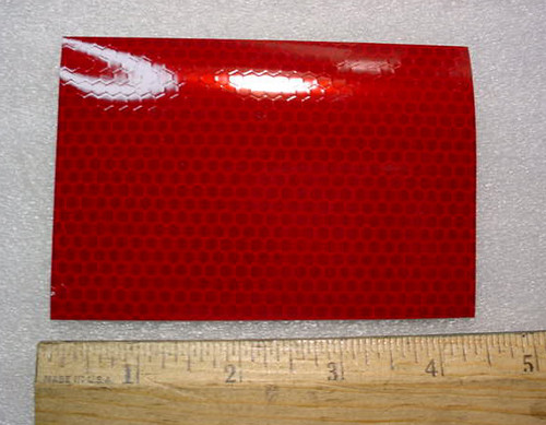 Reflector Red 2.91 x 4.3 for Aviation Ground Support Equipment