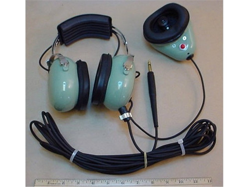 Headset with 25 Ft Straight Cord for Aviation Ground Support Equipment