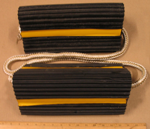 Rubber Wheel Chock Set 12 Inch for Aviation Ground Support Equipment