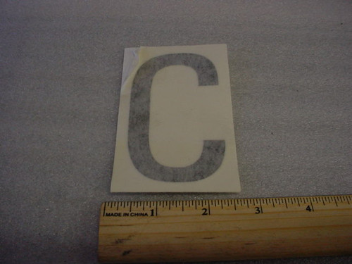 DECAL 4 Inch Letter C for Aviation Ground Support Equipment